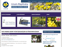 Tablet Screenshot of linumfoundation.eu